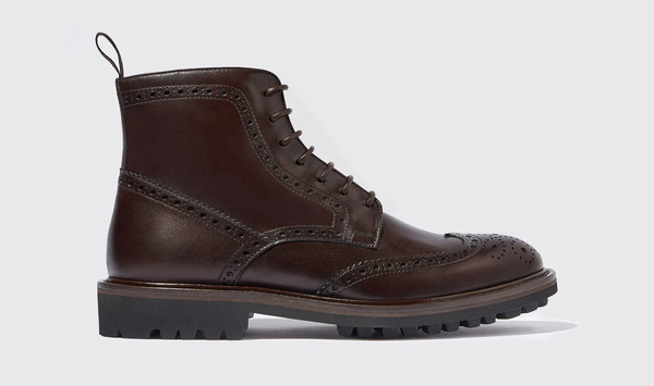  Scarosso Scarosso Boots Thomas Dark Brown Calf Leather 