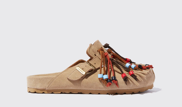  Scarosso Scarosso Mules Gea Beige Suede Leather 