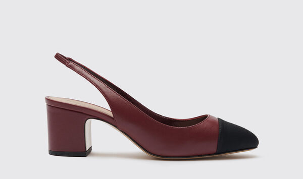  Scarosso Scarosso Pumps Miranda Burgundy Calf Leather 