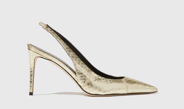  Scarosso Scarosso Pumps Sutton Gold Elaphe Elaphe 
