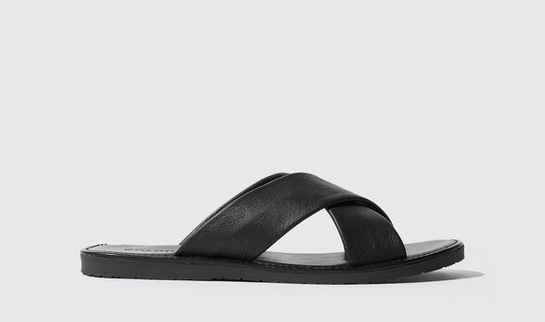  Scarosso Scarosso Sandals Adriano Nero Calf Leather 