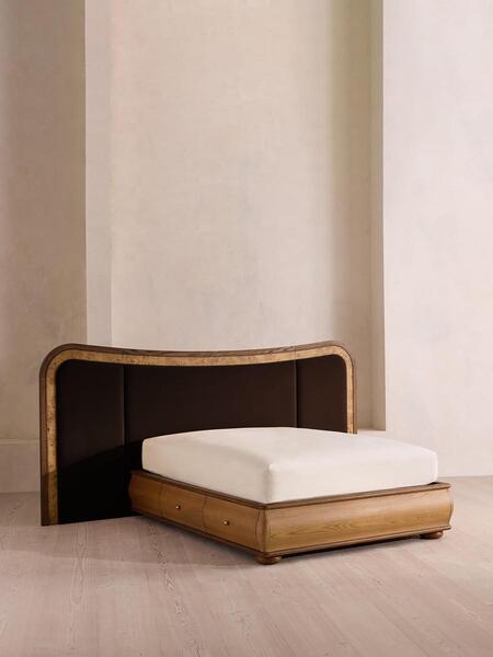  Soho Home Alana Bed, King, Velvet, Chocolate 