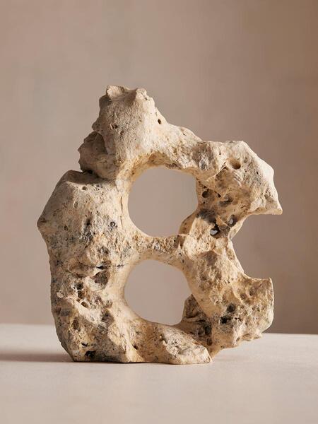  Soho Home Anderson Marble Décor Sculpture, White 