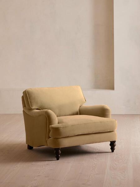  Soho Home Arundel Loveseat, Velvet, Camel 