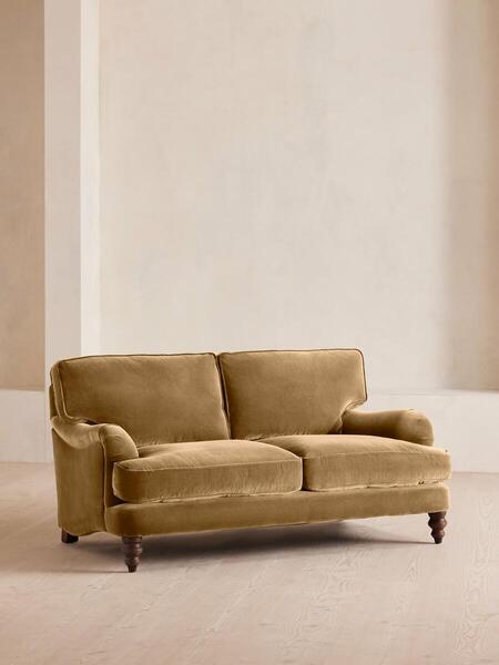  Soho Home Arundel Two Seater Sofa, Velvet, Camel 