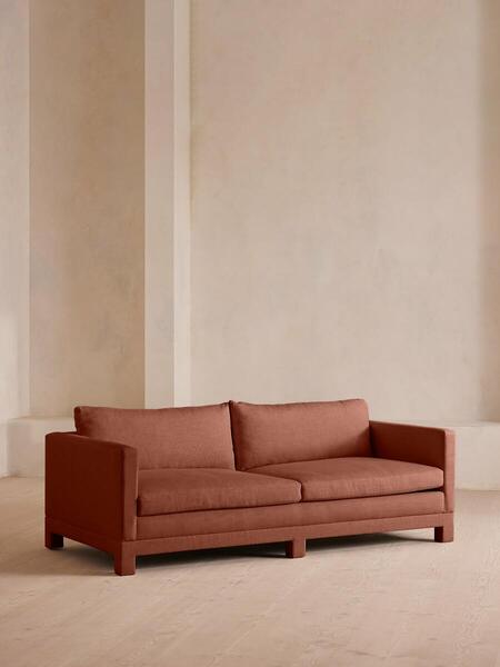  Soho Home Ashford Three Seater Sofa, Linen, Sienna 