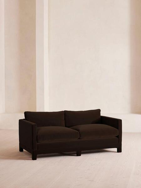  Soho Home Ashford Two Seater, Sofa, Velvet, Chocolate 