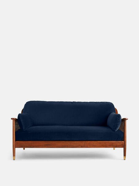 Soho Home Atlanta Three Seater Sofa, Velvet, Royal Blue 