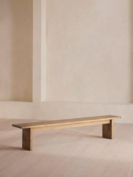  Soho Home Calne Bench, Light Oak, 270 Cm 