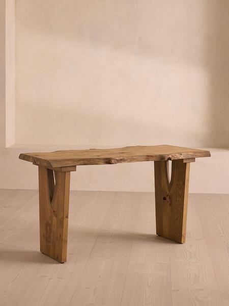  Soho Home Calne Desk, Golden Oak, 140cm 