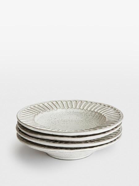  Soho Home Chancery Pasta Bowl, White, Set Of Four 