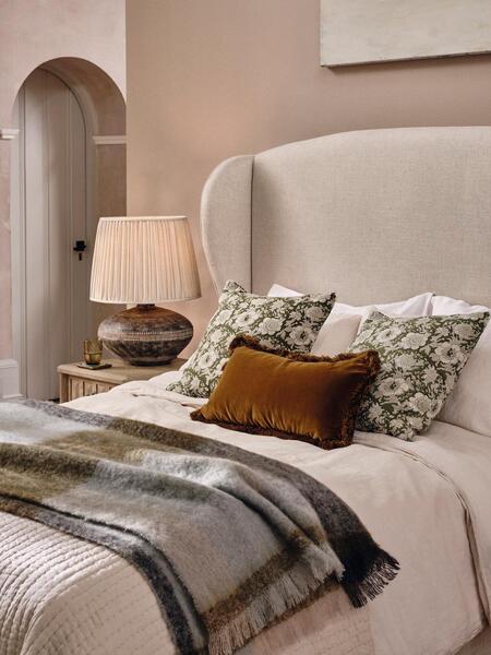  Soho Home Curtis Mohair Check Throw, Multi 