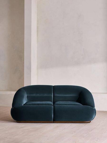  Soho Home Edison Modular Sofa, Three Seater, Velvet, Royal Blue Uk 