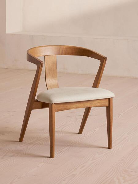  Soho Home Edwin Dining Chair, Natural Linen 