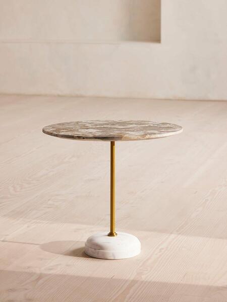  Soho Home Fleet Side Table, Large, Kapri Marble 