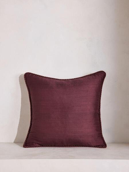  Soho Home Florence Square Cushion, Bordeaux 