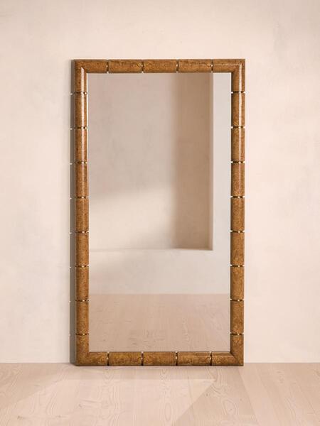  Soho Home Furleigh Floor Mirror, Burl 