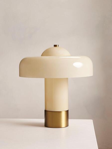  Soho Home Giovanni Table Lamp, Large, Cream 