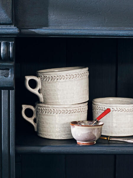  Soho Home Hillcrest Mug, White, Set Of Four 