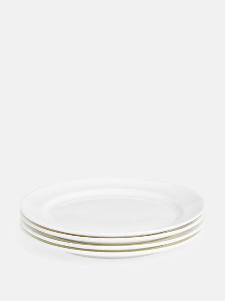  Soho Home House Side Plate, Bone China, White, Set Of Four 