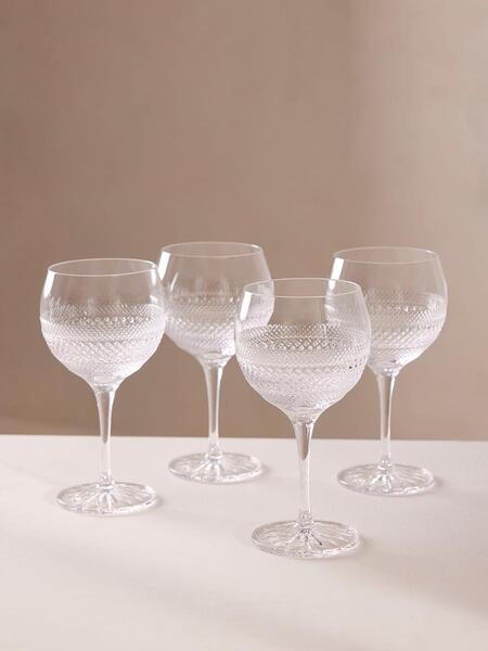  Soho Home Huxley Cut Crystal Gin Glass, Set Of Four 