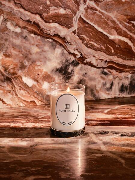  Soho Home Leather & Oud Candle 250g 