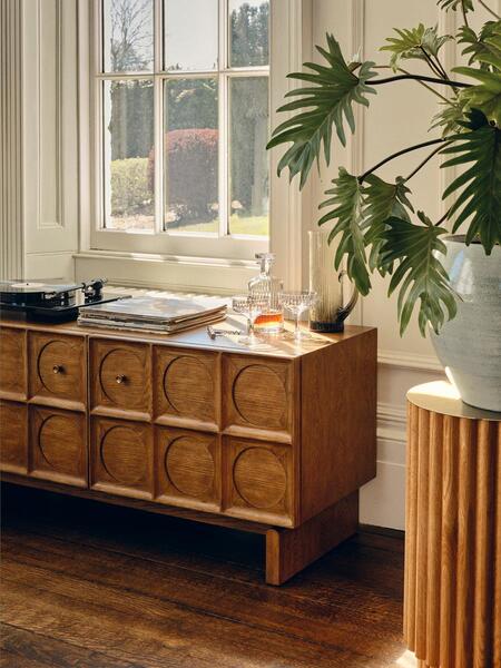  Soho Home Marcel Media Unit, Medium Oak 