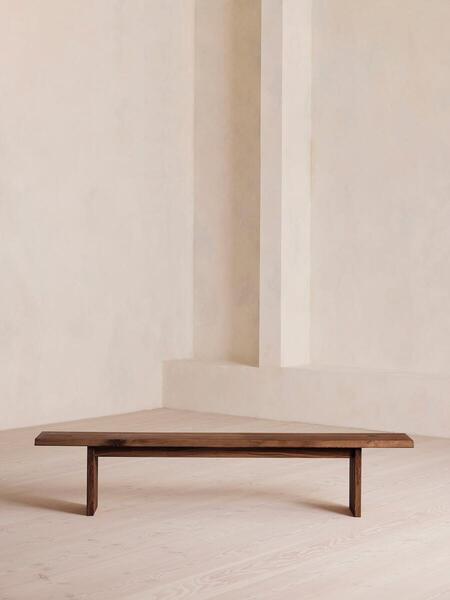  Soho Home Matis Bench, Walnut, 240cm 