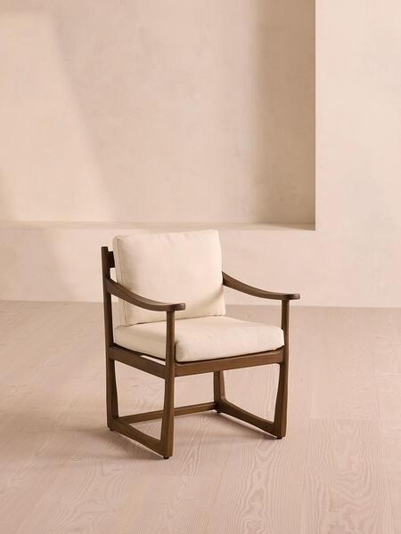  Soho Home Morena Outdoor Dining Chair, Off White 