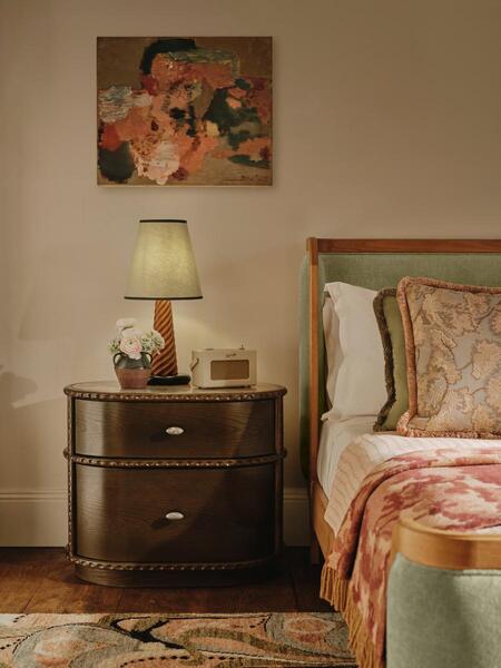  Soho Home Pietro Bedside Table, Large, Brazilian Quartzite 