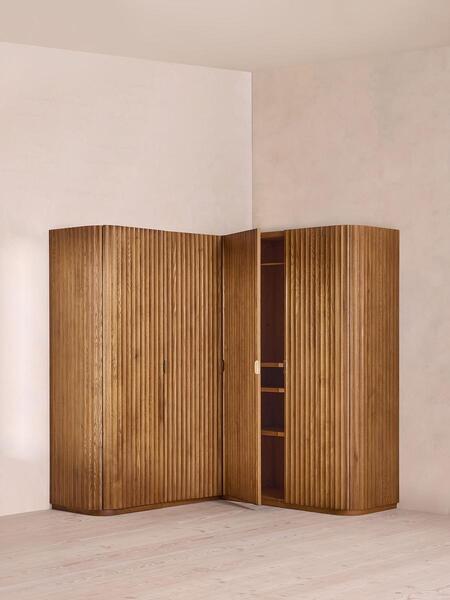  Soho Home Railton Modular Corner Wardrobe, Left 
