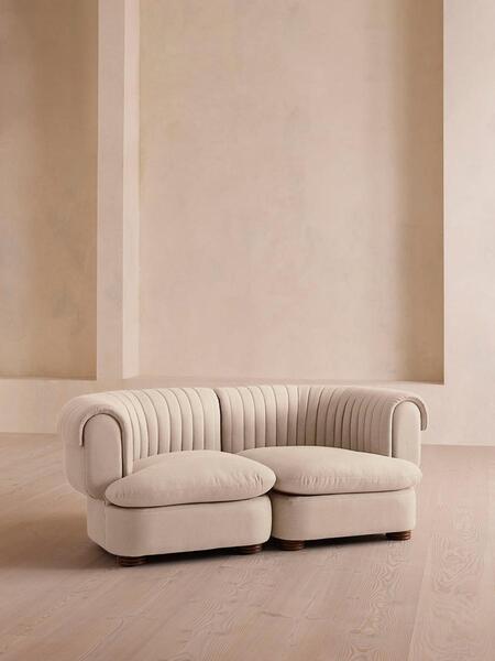  Soho Home Rava Three Seater Sofa, Linen, Bisque 