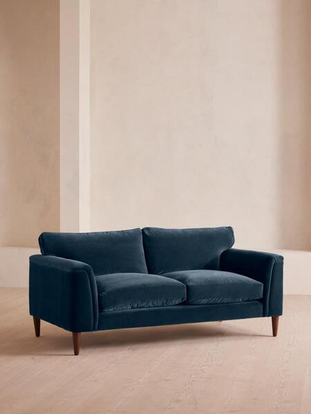  Soho Home Reya Two Seater Sofa, Velvet, Royal Blue 