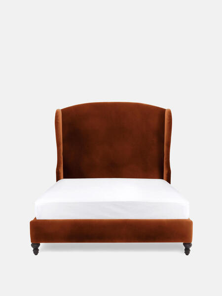  Soho Home Rivas Bed, King, Velvet Rust 