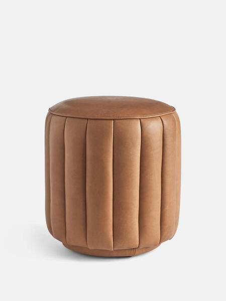  Soho Home Romi Footstool, Moore & Giles Virtue Chestnut Leather 