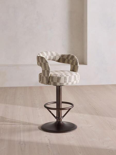  Soho Home Rory Barstool, Kimber Jacquard, Uk 