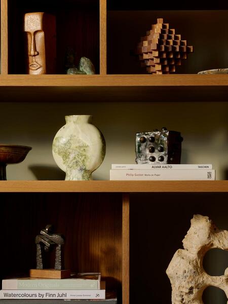  Soho Home Sesso Vase, Wide, Green 