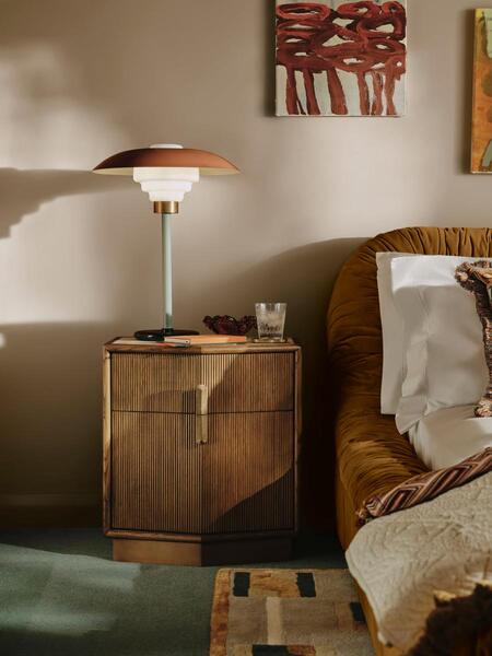  Soho Home Silvio Bedside Table, Royal Diana Marble 