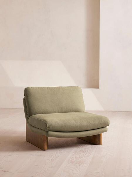  Soho Home Tellis Chair, Linen, Sage, Uk 