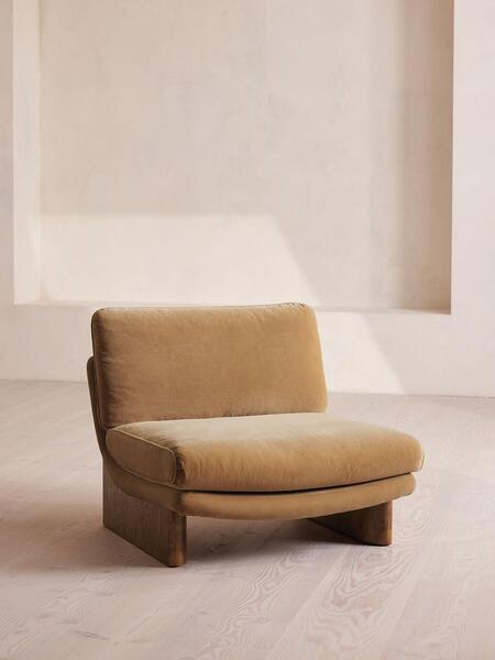  Soho Home Tellis Chair, Velvet, Camel, Uk 