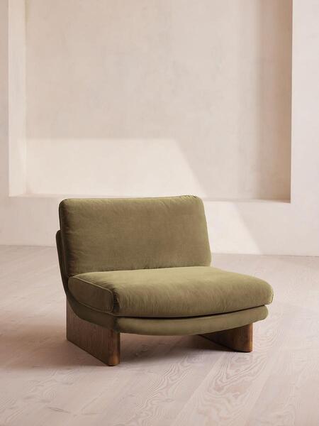  Soho Home Tellis Chair, Velvet, Lichen, Uk 