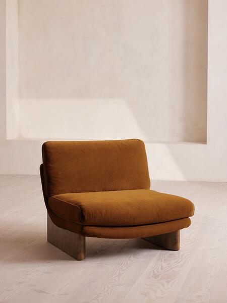  Soho Home Tellis Chair, Velvet, Mustard, Uk 