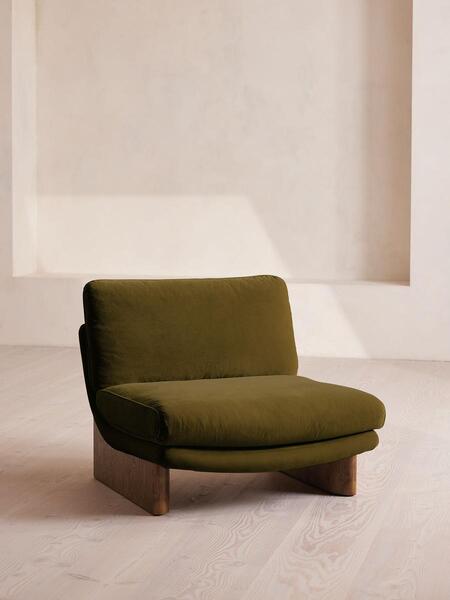  Soho Home Tellis Chair, Velvet, Olive, Uk 
