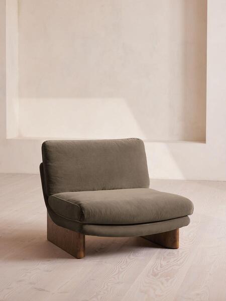  Soho Home Tellis Chair, Velvet, Taupe, Uk 