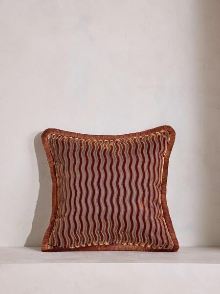  Soho Home Teuser Square Cushion, Rust 