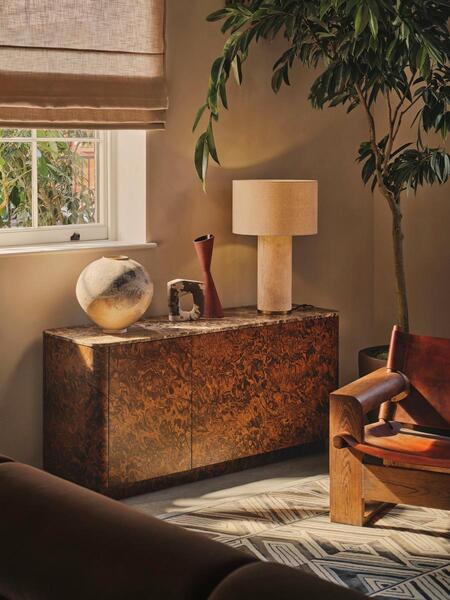  Soho Home Vance Sideboard, Dark Emperador Marble 