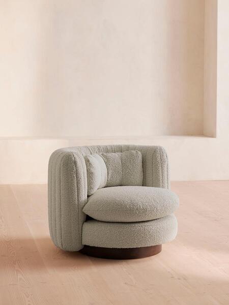  Soho Home Vivienne Armchair, Textured Wool Boucle, Pistachio 