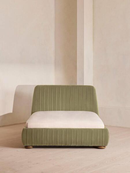  Soho Home Vivienne Bed, Emperor, Velvet, Lichen 