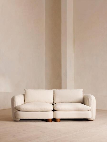  Soho Home Vivienne Modular Sofa, Three Seater, Linen, Bisque 
