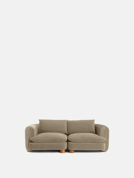  Soho Home Vivienne Modular Sofa, Three Seater, Velvet Camel 